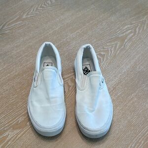 Vans Women's White Slip-On Shoes